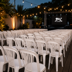 Alquiler de sillas de plástico para eventos